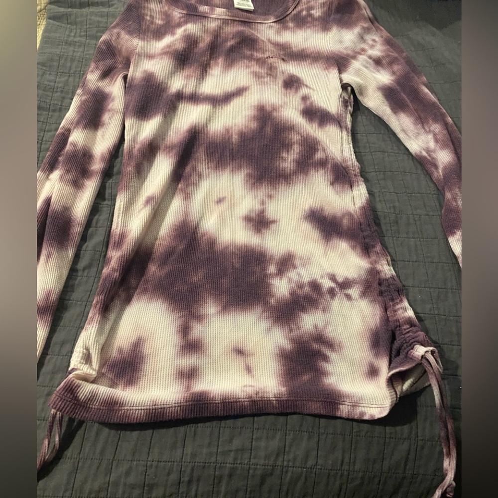 Victoria’s Secret purple tie dye shirt NWOT